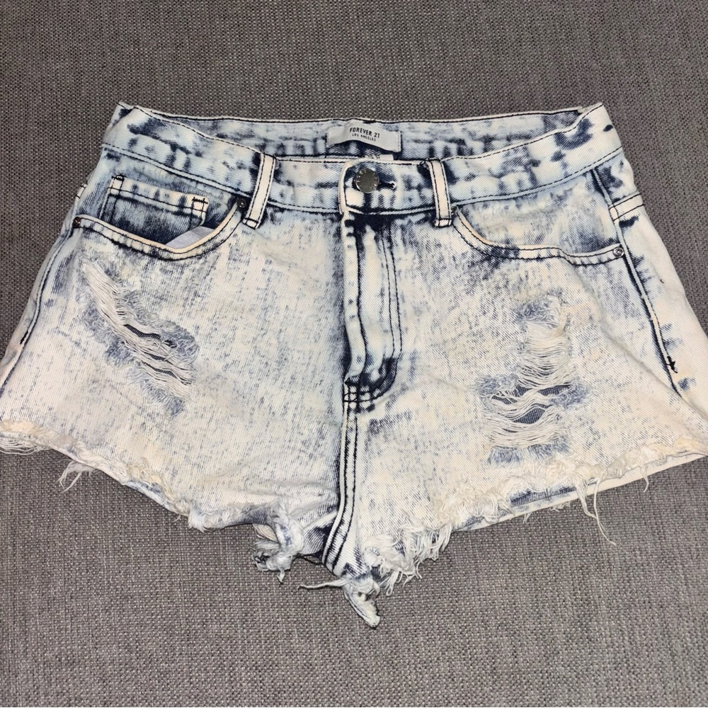 Forever 21 distressed Denim Shorts, size 28 waist